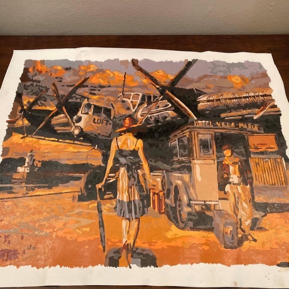 Unframed 16x20 A Chance Encounter Acrylic Painting 2020 - Picture 3 of 3